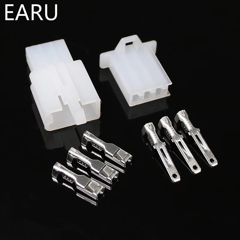 10Set/Lot 2.8Mm 2/3/4/6/9 Pin Automotive 2.8 Electrical Wire Connector Male Female Cable Terminal Plug Kits Motorcycle Ebike Car