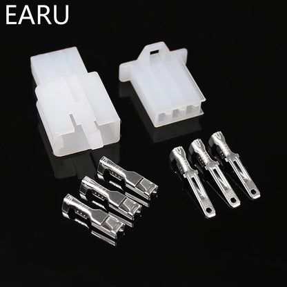 10Set/Lot 2.8Mm 2/3/4/6/9 Pin Automotive 2.8 Electrical Wire Connector Male Female Cable Terminal Plug Kits Motorcycle Ebike Car