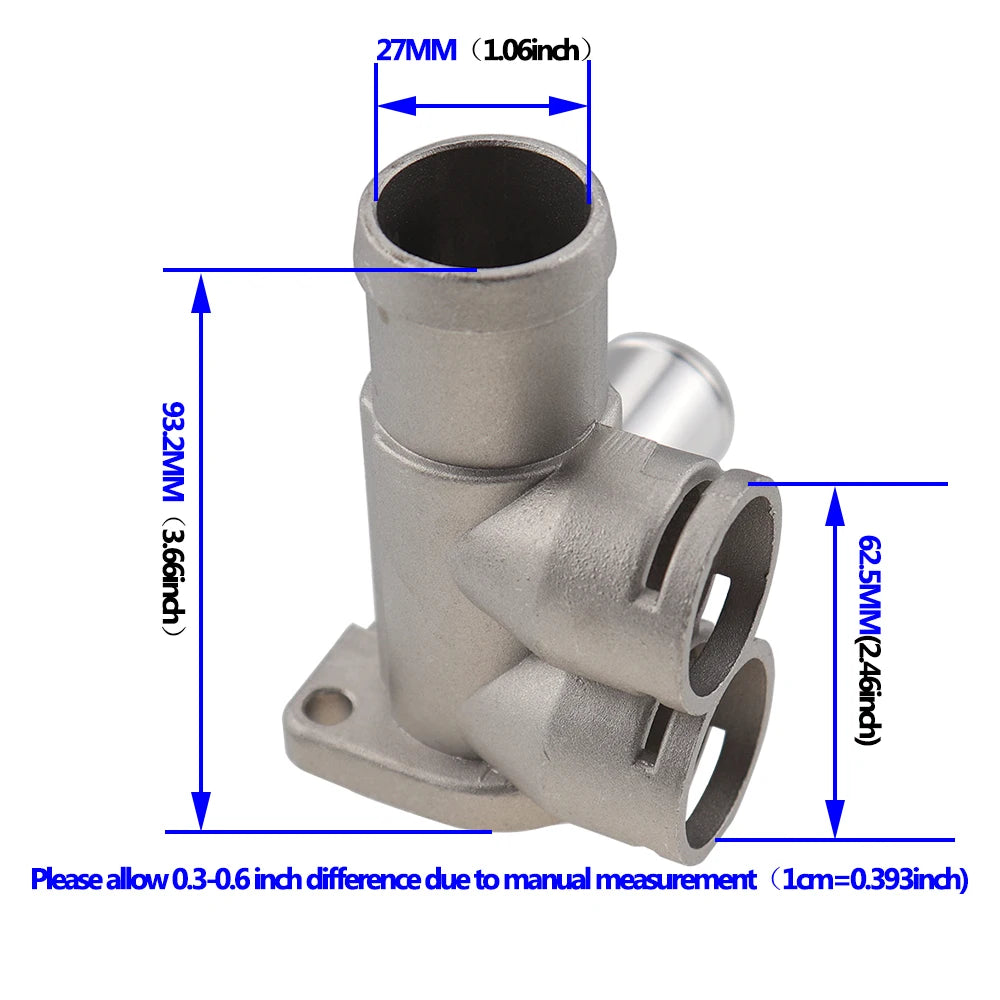 Aluminium Alloy Cooling Coolant Hose Pipe Connector Fit for VW Passat B3 Golf Sharan Polo Audi 80 100 C45 A6C4 Motor AVK.