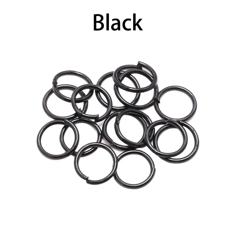 50-200Pcs/Lot 3-20 Mm Jump Rings Split Rings Connectors for Diy Jewelry Finding Making Accessories Wholesale Supplies