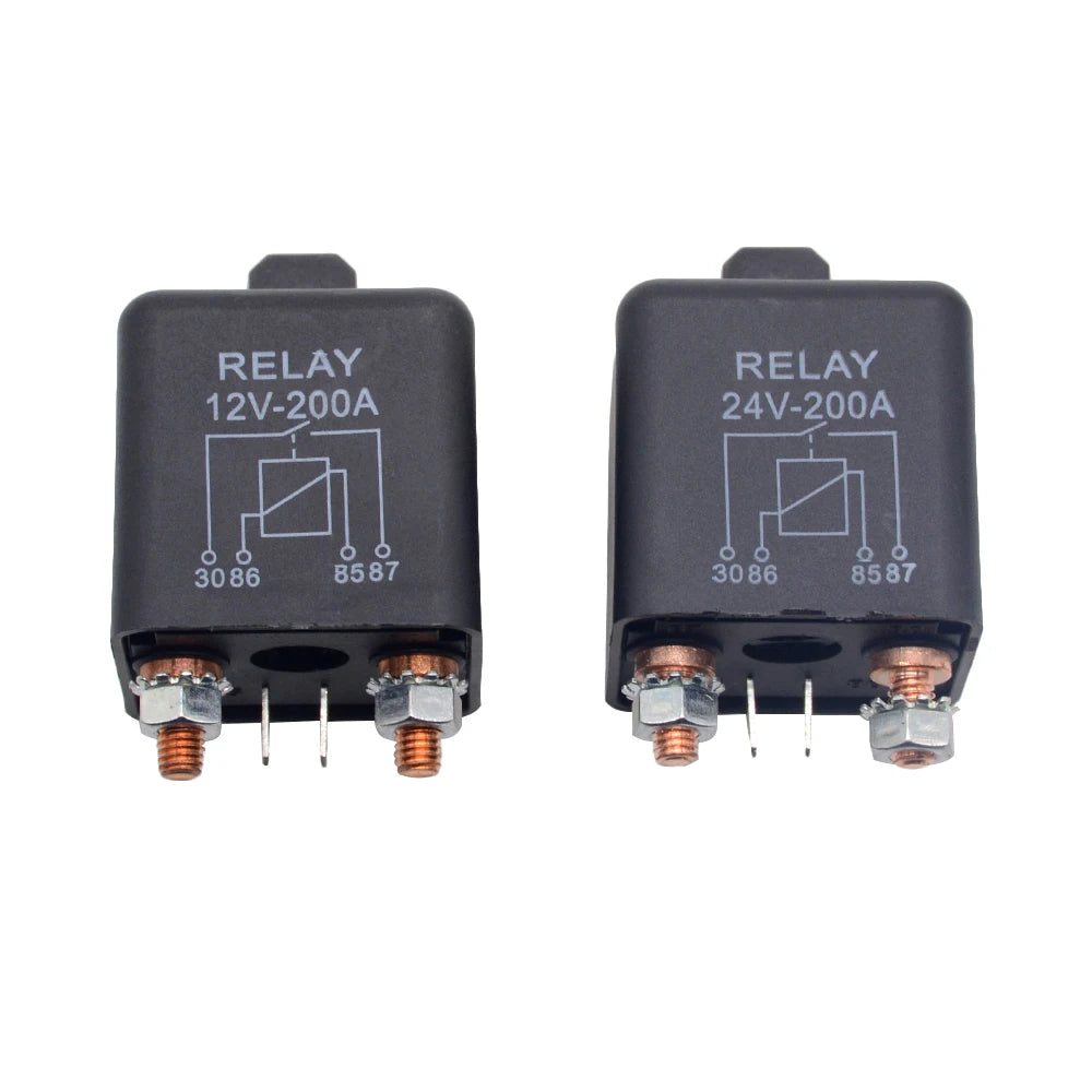 New Car Truck Motor Automotive High Current Relay 12V/24V 200A 2.4W Continuous Type Automotive Relay Car Relays
