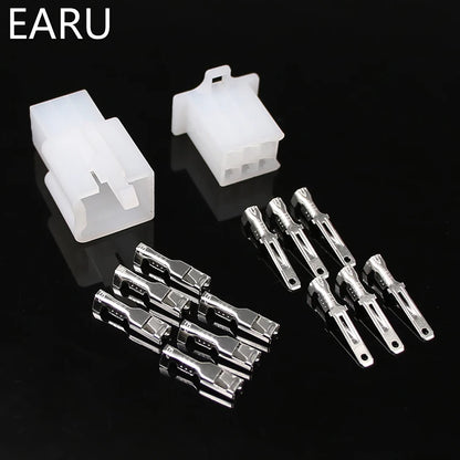 10Set/Lot 2.8Mm 2/3/4/6/9 Pin Automotive 2.8 Electrical Wire Connector Male Female Cable Terminal Plug Kits Motorcycle Ebike Car