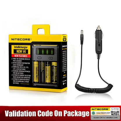 D4 D2 New I4 I2 Digicharger LCD Intelligent Circuitry Global Insurance Li-Ion 18650 14500 16340 26650 Battery Charger