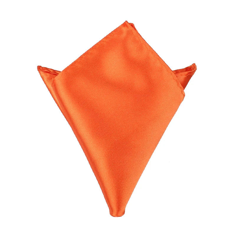 Satin Handkerchief for Men Candy Color Mens Suits Pocket Square Business Chest Towel Hanky Suit Napkin Solid Hankies