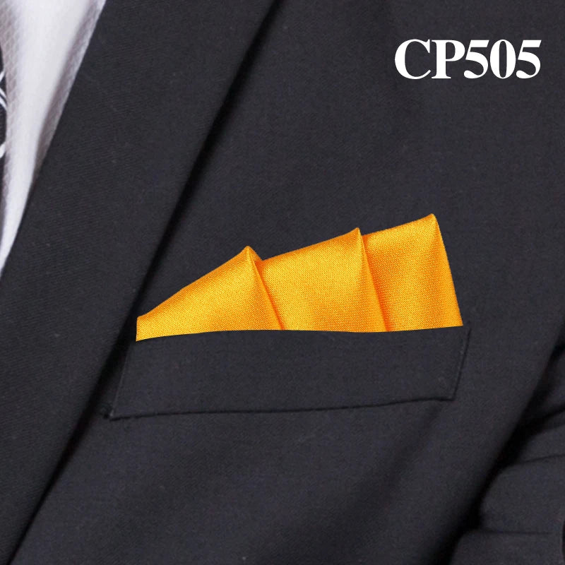 Satin Handkerchief for Men Candy Color Mens Suits Pocket Square Business Chest Towel Hanky Suit Napkin Solid Hankies