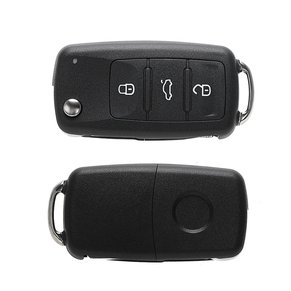3 Buttons Car Key Shell Remote Flip for Beetle/Caddy/Eos/Golf/Jetta/Polo/Scirocco/Tiguan/Touran/Up for VW Blank Keys Cover Case