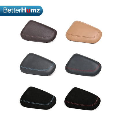 Genuine Leather Car Knee Pad Leg Cushion Rest Pillow for BMW F20 F30 G20 E90 E60 F10 E46 G30 E92 E36 E87 Interior Accessories