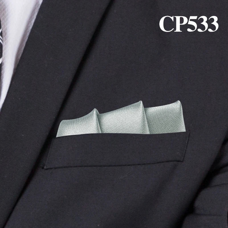 Satin Handkerchief for Men Candy Color Mens Suits Pocket Square Business Chest Towel Hanky Suit Napkin Solid Hankies