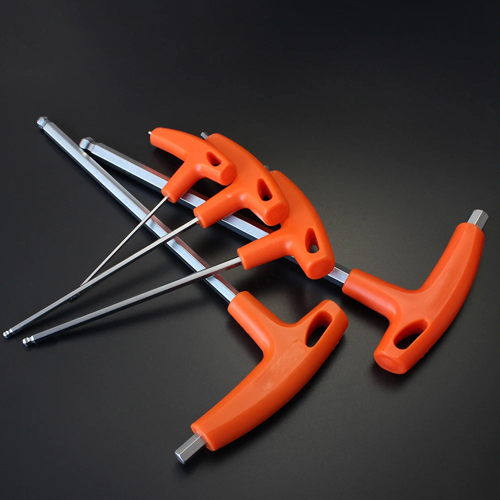 2/2.5/3/4/5/6/8/10Mm Ball/Flat Head Hex Key Allen Wrench Hand Tool Universal Quick Snap Adapter Chrome Vanadium Steel Hexagona