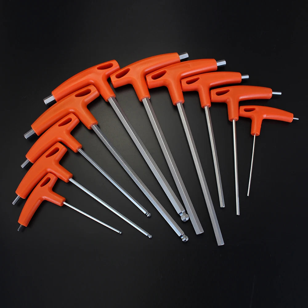 2/2.5/3/4/5/6/8/10Mm Ball/Flat Head Hex Key Allen Wrench Hand Tool Universal Quick Snap Adapter Chrome Vanadium Steel Hexagona