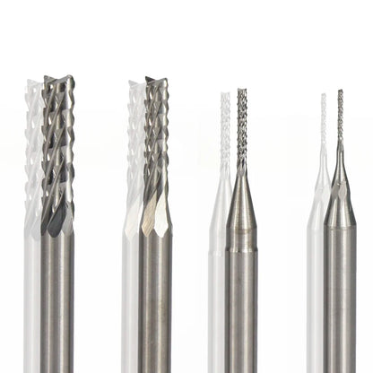 Corn End Mill 10Pcs 0.5-3.175Mm Carbide PCB Milling Bit PCB Milling Cutter CNC Cutting Milling Tools
