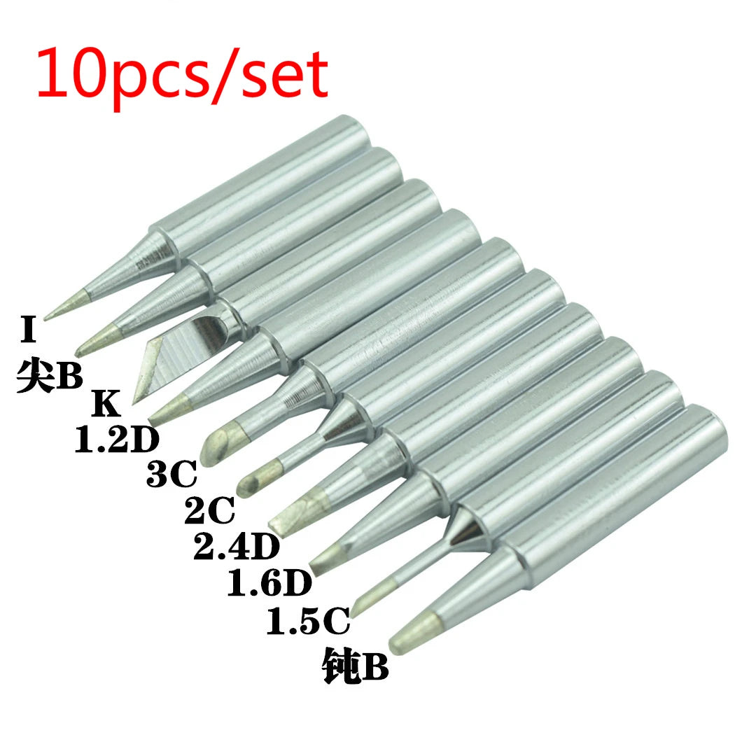 Solder Iron Tip Soldering Iron Pure Copper 900M Soldering Iron Lead-Free Solder Tips Electric Soldering Iron Tip