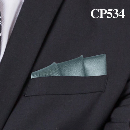 Satin Handkerchief for Men Candy Color Mens Suits Pocket Square Business Chest Towel Hanky Suit Napkin Solid Hankies