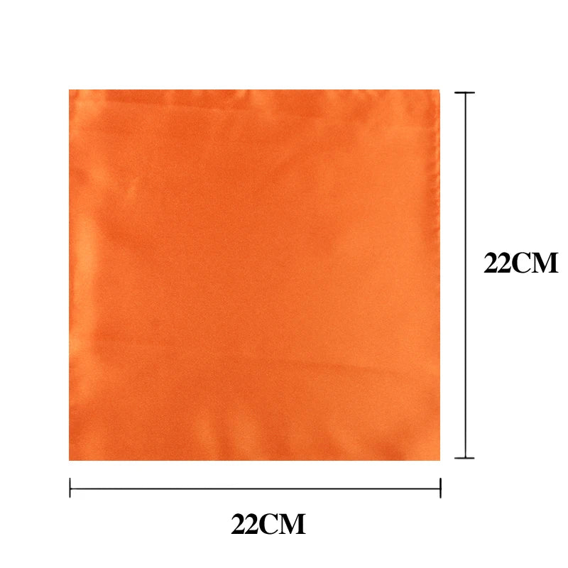 Satin Handkerchief for Men Candy Color Mens Suits Pocket Square Business Chest Towel Hanky Suit Napkin Solid Hankies