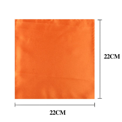Satin Handkerchief for Men Candy Color Mens Suits Pocket Square Business Chest Towel Hanky Suit Napkin Solid Hankies