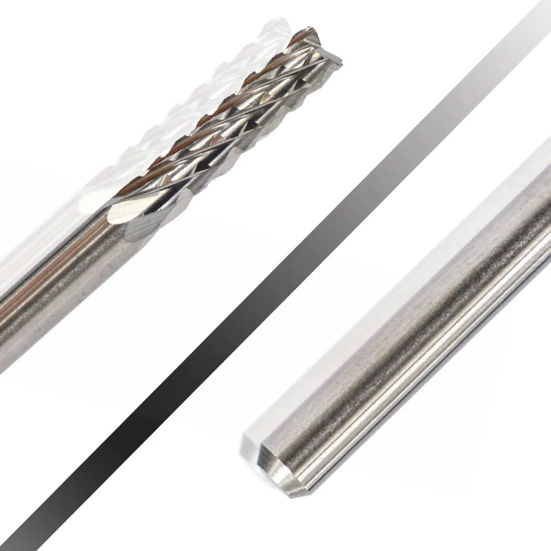 Corn End Mill 10Pcs 0.5-3.175Mm Carbide PCB Milling Bit PCB Milling Cutter CNC Cutting Milling Tools