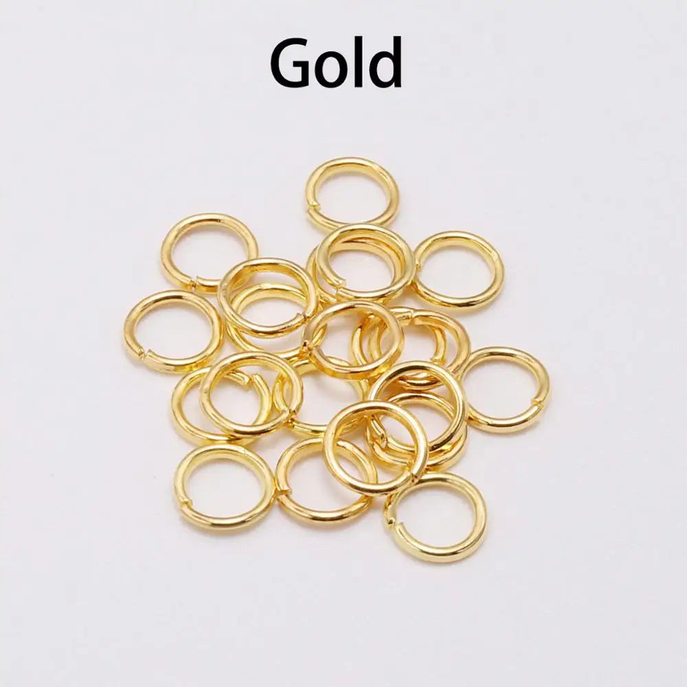 50-200Pcs/Lot 3-20 Mm Jump Rings Split Rings Connectors for Diy Jewelry Finding Making Accessories Wholesale Supplies