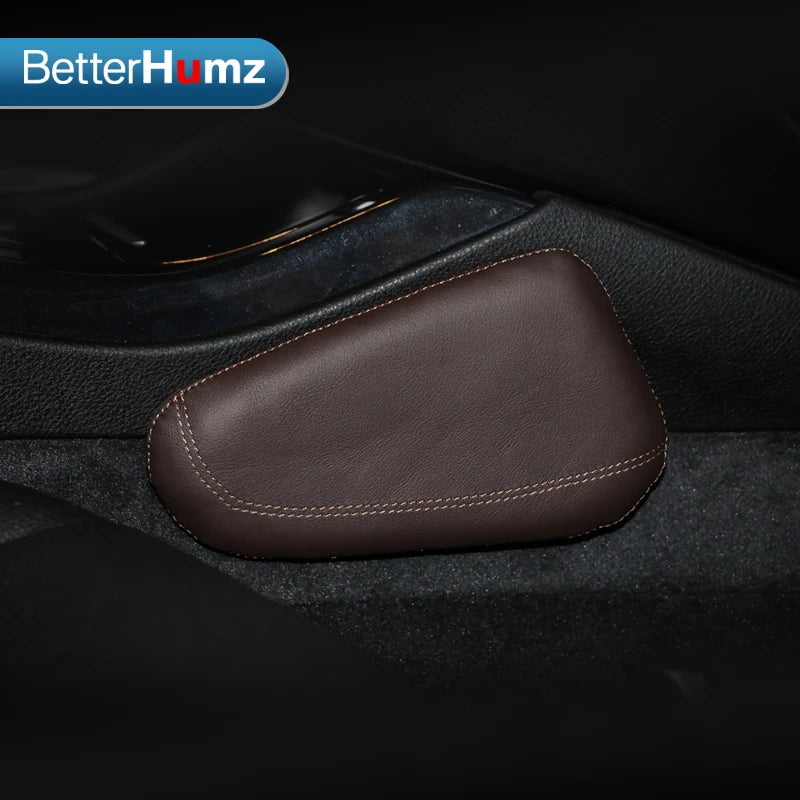 Genuine Leather Car Knee Pad Leg Cushion Rest Pillow for BMW F20 F30 G20 E90 E60 F10 E46 G30 E92 E36 E87 Interior Accessories