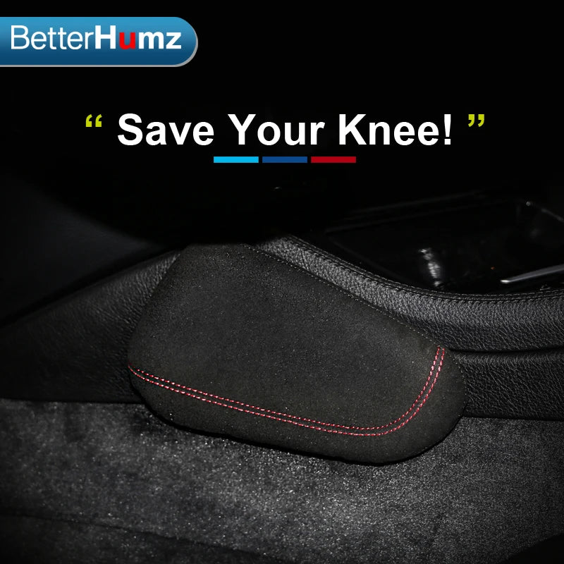 Genuine Leather Car Knee Pad Leg Cushion Rest Pillow for BMW F20 F30 G20 E90 E60 F10 E46 G30 E92 E36 E87 Interior Accessories