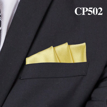 Satin Handkerchief for Men Candy Color Mens Suits Pocket Square Business Chest Towel Hanky Suit Napkin Solid Hankies
