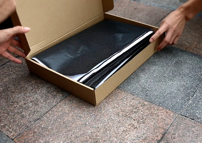 152Cm*200Cm 4D Carbon Fiber Vinyl Film Car Styling Wrapping Sheet Roll Film Automobiles DIY Car Hood Roof Stickers Accessories