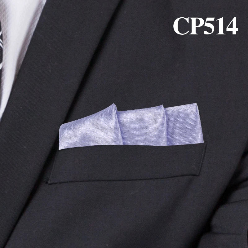 Satin Handkerchief for Men Candy Color Mens Suits Pocket Square Business Chest Towel Hanky Suit Napkin Solid Hankies
