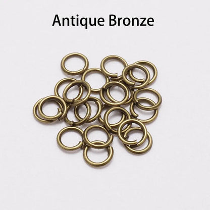 50-200Pcs/Lot 3-20 Mm Jump Rings Split Rings Connectors for Diy Jewelry Finding Making Accessories Wholesale Supplies
