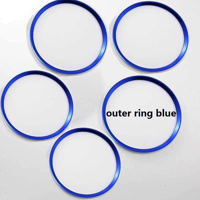 for Mercedes Benz A/B/GLA/CLA Class Aluminium Alloy Air Outlet Sticker/Instrument Panel Air Outlet Decoration Ring