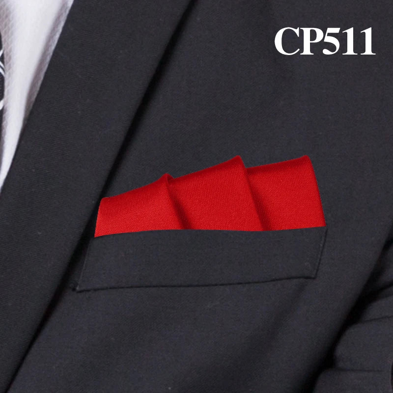 Satin Handkerchief for Men Candy Color Mens Suits Pocket Square Business Chest Towel Hanky Suit Napkin Solid Hankies