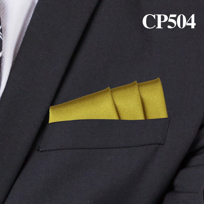 Satin Handkerchief for Men Candy Color Mens Suits Pocket Square Business Chest Towel Hanky Suit Napkin Solid Hankies
