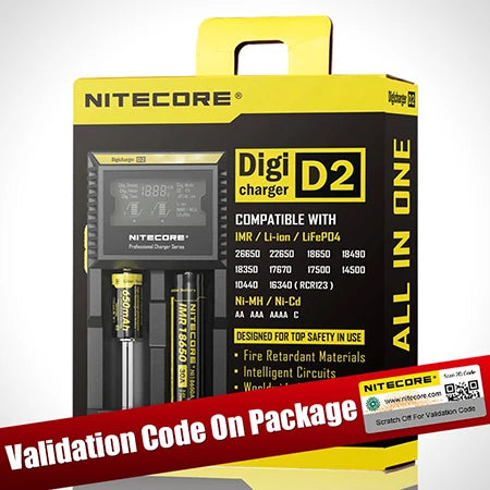 D4 D2 New I4 I2 Digicharger LCD Intelligent Circuitry Global Insurance Li-Ion 18650 14500 16340 26650 Battery Charger