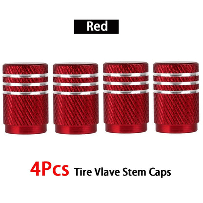 4Pcs/Lot Universal Alu-Alloy Tire Valve Caps for Car Truck Motorcycle Bicycle Valve Stem Cover Tire Accessories