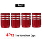4Pcs/Lot Universal Alu-Alloy Tire Valve Caps for Car Truck Motorcycle Bicycle Valve Stem Cover Tire Accessories