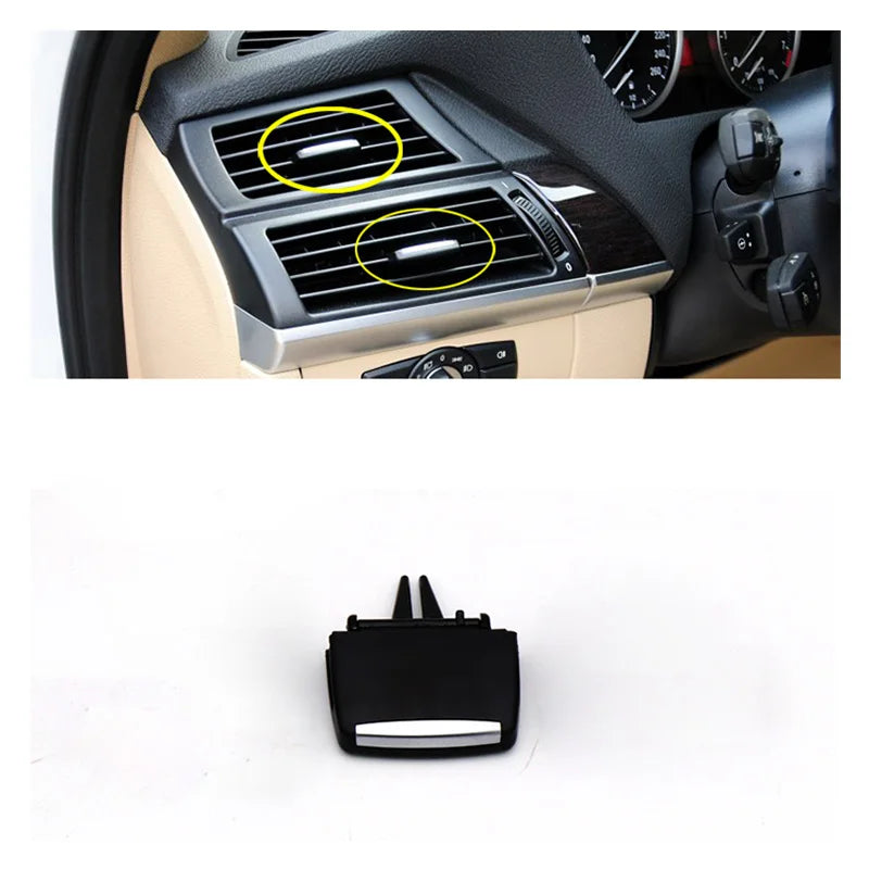 For BMW X5 X6 E70 E71 Air Conditioning Vent Toggle Piece Outlet Card Pad Clip Repair Bag Wind Direction Adjustment Plectrum Knob