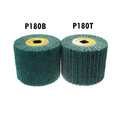 120*100*19Mm Non-Woven Nylon Flap Brush Satin Drawing Polishing Deburring Drum Wheel for Stainless Steel