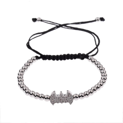 2020 Classic Luxury CZ Black Zircon Long Tubes&4Mm Copper Beads Macrame Men Bracelets&Bangles for Women Jewelry Bileklik
