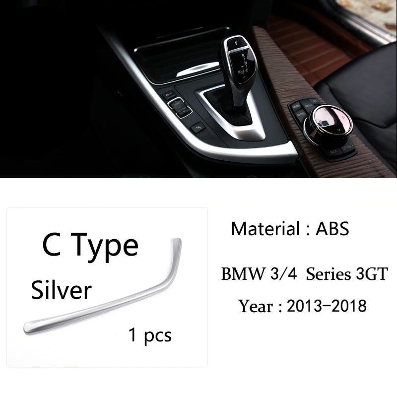 For BMW 3 4 Series 3GT F30 F31 F32 F34 F36 316Li 320Li Car Accessories Control Gear Shift Panel Decorative Strip Cover Trim