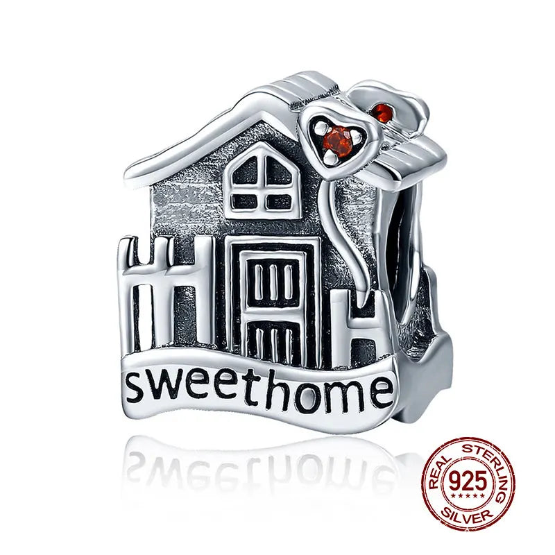 925 Sterling Silver Women Boy Girls Pet Camera Bee Charm Coffee Ladybug Beads Fit DIY Original Bracelet Pendants Jewelry