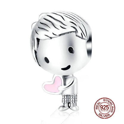 925 Sterling Silver Women Boy Girls Pet Camera Bee Charm Coffee Ladybug Beads Fit DIY Original Bracelet Pendants Jewelry