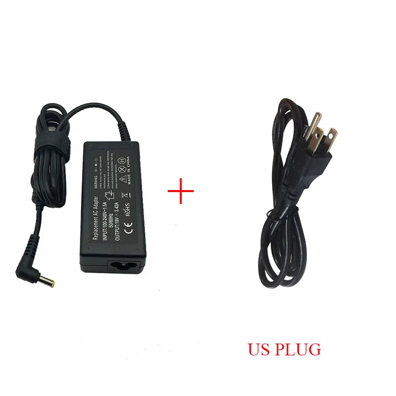 19V 3.42A 65W 5.5*1.7Mm AC Laptop Charger Adapter for  Aspire 5315 5630 5735 5920 5535 5738 6920 6530G 7739Z Power Supply