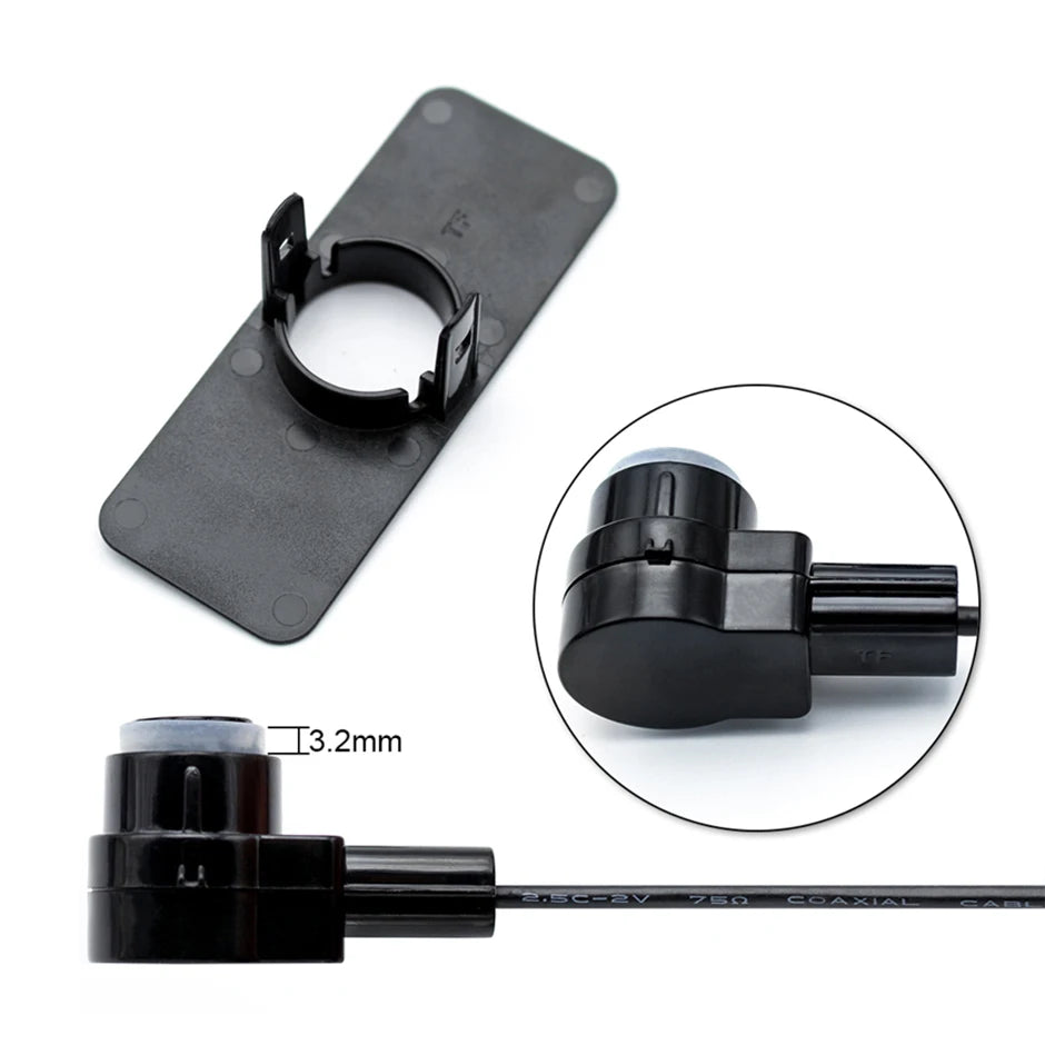 Car Parking Sensor Assistant Parktronics 4 Black/Silver/White 13Mm Flat Sensors Reverse Radar Sound Buzzer Alarm Sound