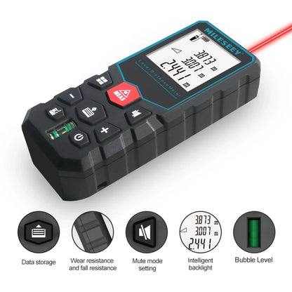 Professional Laser Trena Rangefinder X5/X6 40M 60M 80M 100M Rechargeable Digital Precision Distance Meter Tape Measure