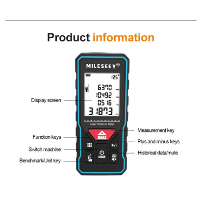 Professional Laser Trena Rangefinder X5/X6 40M 60M 80M 100M Rechargeable Digital Precision Distance Meter Tape Measure