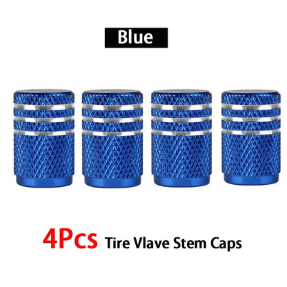 4Pcs/Lot Universal Alu-Alloy Tire Valve Caps for Car Truck Motorcycle Bicycle Valve Stem Cover Tire Accessories