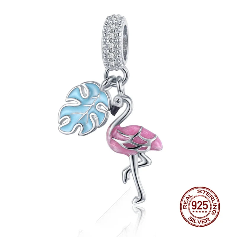 925 Sterling Silver Women Boy Girls Pet Camera Bee Charm Coffee Ladybug Beads Fit DIY Original Bracelet Pendants Jewelry
