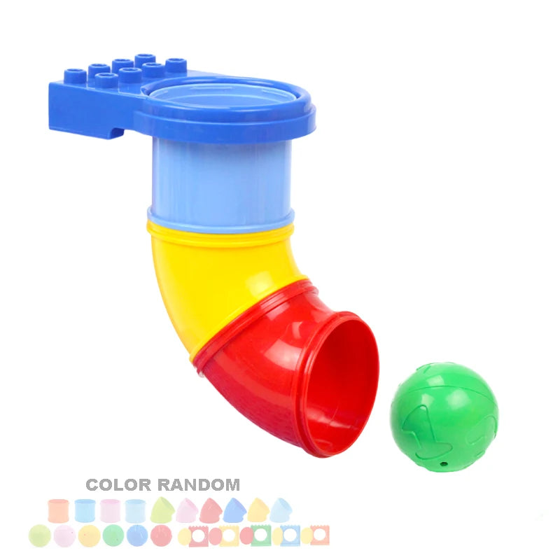Big Building Blocks Assemble Accessories Children Toys Compatible with Duploes Amusement Park Playground Creativity DIY Set Gift