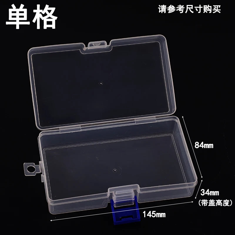 New 10 Slots Cells Colorful Portable Jewelry Tool Storage Box Container Ring Electronic Parts Screw Beads Organizer Plastic Case