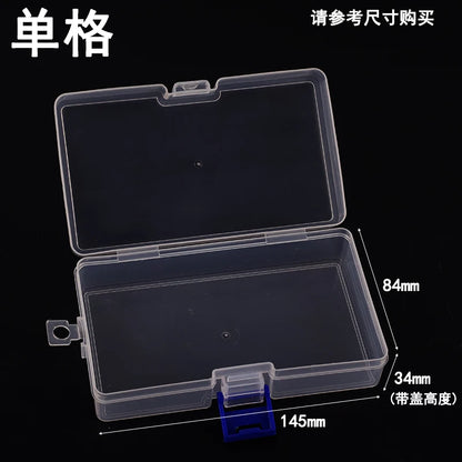 New 10 Slots Cells Colorful Portable Jewelry Tool Storage Box Container Ring Electronic Parts Screw Beads Organizer Plastic Case