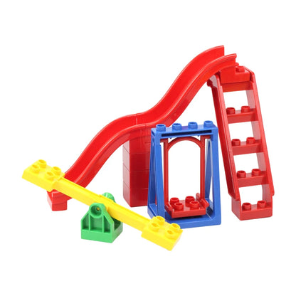 Big Building Blocks Assemble Accessories Children Toys Compatible with Duploes Amusement Park Playground Creativity DIY Set Gift