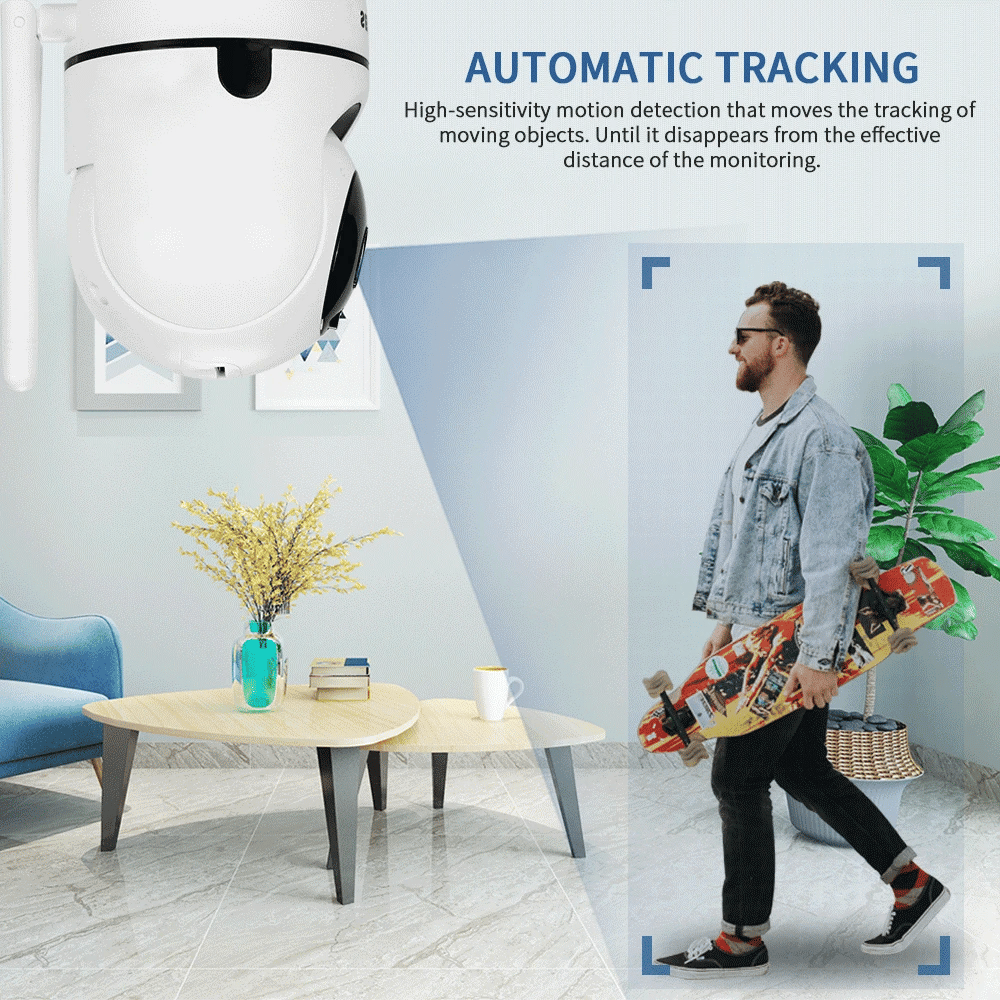 INQMEGA HD 1080P Cloud Wireless IP Camera Intelligent Auto Tracking of Human Home Security Surveillance CCTV Network Wifi Camera